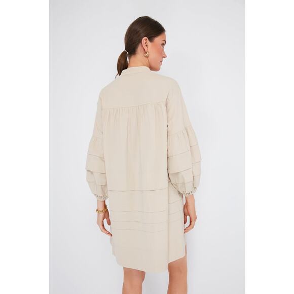 POMANDER PLACE Khaki Chelsea Dress Size M NWT Retail $148 Tuckernuck - Picture 2 of 8